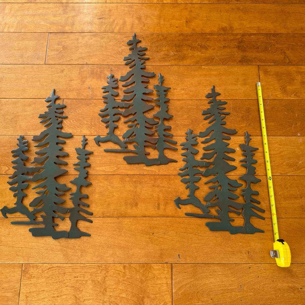 Forest Silhouette Metal Wall Art